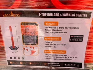 lot 167 image: T-Top Bollard & Warning Burting
