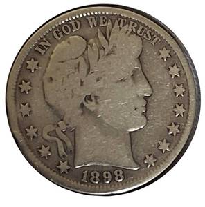 1898-P | Barber Half Dollar | Nice Coin | SILVER!