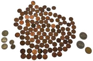 lot 26 image: Nice Large Collection of Canadian Coins, Ranging from Pennies to Dollars.