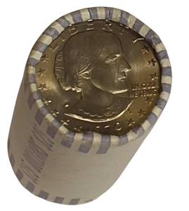 lot 28 image: Roll of 1979 Susan B. Anthony Dollars  D-Mint Mark, Uncirculated - Nice Roll