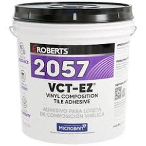 lot 2 image: ROBERTS 4 Gal. (16 qt.) 24 Hour Dry Time Vinyl Composition Tile Floor Adhesive in Creamy Tan  Customer Returns See Pictures
