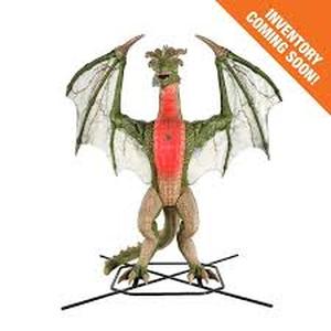 Home Accents Holiday 8 ft. Wide Gruesome Grounds Giant-Sized Color Changing Animated LED Wyvern H9   Customer Returns See Pictures