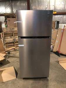lot 51 image: Vissani 7.1 cu. ft. Manual Defrost Convertible Upright Freezer in Stainless Steel Look     Customer Returns See Pictures