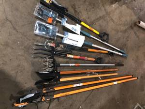 lot 35 image: Lot of Assorted Lawn Care Tools Various Models and Conditions Customer Returns See Pictures