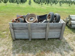 lot 6 image: Crate of Assorted Wheels