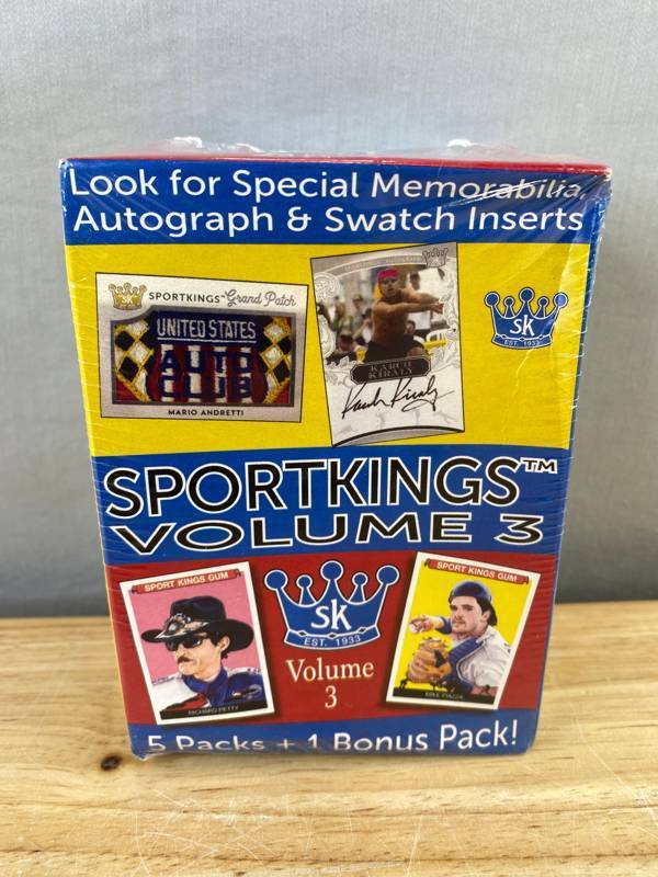 lot 16B image: Brand New SPORTKINGS Volume 3 Trading Card Box - 6 Packs N