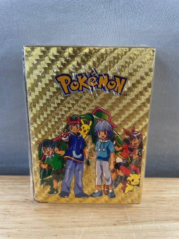 lot 2D image: Brand New Pack of 55 Gold Foil Pokemon Mystery Cards T