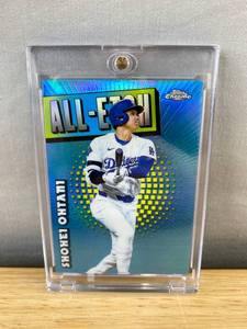 lot 409 image: Shohei Ohtani Topps Chrome All-Etch MLB Los Angeles Dodgers Trading Card
