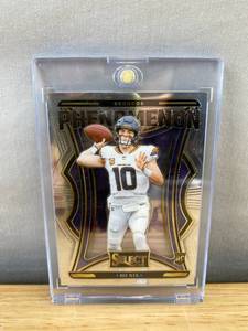 lot 423 image: 2024 Panini Select Phenomenon Bo Nix NFL Rookie Card - Denver Broncos