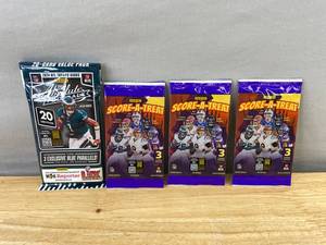 lot 428 image: 2024 Panini NFL Football Card Packs - Brand New Absolute Value & 3 Score-A-Treat