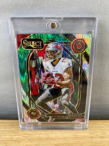lot 429 image: 2024 Panini Select Prizm Club Level Green Shock Mike Evans Tampa Bat Buccaneers NFL Football Card
