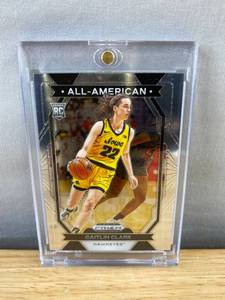 lot 35C image: 2024 Panini Prizm Draft Picks Caitlin Clark All-American Rookie Card - WNBA Fever & Iowa Hawkeyes