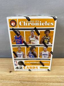 lot 434 image: 2022-23 Panini Chronicles NBA Basketball Blaster Box, 6 Packs - Brand New