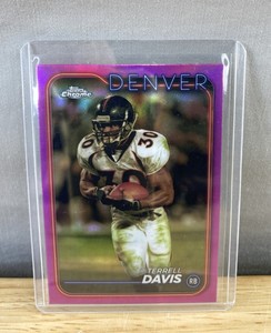 lot 443 image: 2024 Topps Chrome Terrell Davis Denver Broncos NFL Football Card
