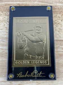 lot 13C image: 1994 Babe Ruth 22kt Gold Golden Legends New York Yankees Collectible Numbered Card