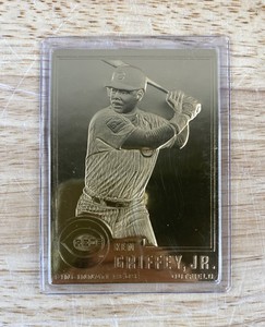 lot 459 image: Ken Griffey Jr. 22KT Gold Card 2000 MLB Cincinnati Reds Baseball