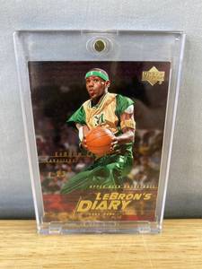 lot 5C image: LeBron James 2003-04 Upper Deck NBA Rookie Card LeBrons Diary LJ4 - Cleveland Cavs J