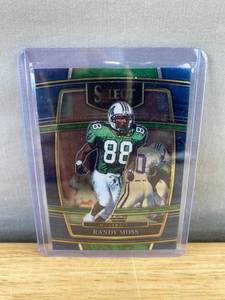 lot 482 image: 2022 Panini Select Draft Picks Randy Moss Marshall NFL Football Card J