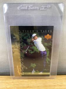 lot 12C image: Upper Deck Tiger Woods Tigers Tales TT4 Golf Trading Card J