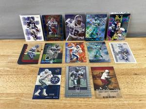 lot 488 image: Emmitt Smith NFL Football Card Lot - Cowboys & Cardinals Inserts Holofoil J