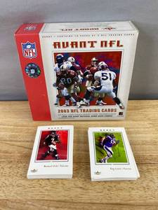 lot 505 image: 2003 Fleer Avant NFL Trading Card Lot - 33 Cards Featuring NFL Stars J