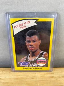 lot 508 image: 1990 Kenner Starting Lineup San Antonio Spurs David Robinson NBA Rookie Card J