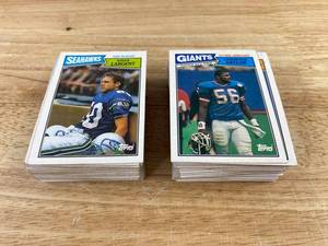 lot 512 image: 1987 Topps NFL Football Card Lot - 124 Cards, Stars Included J