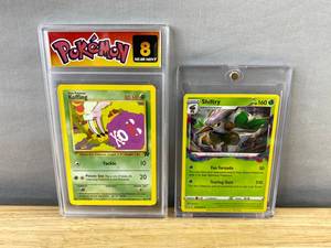 lot 541 image: Pokemon Card Lot Koffing Graded Near Mint 8 & Shiftry Holo