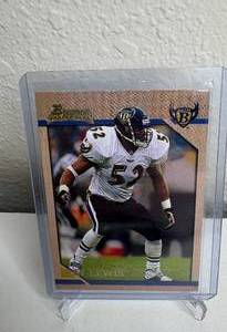 lot 610 image: Ray Lewis 1996 Bowman Rookie Card NFL Football Baltimore Ravens M