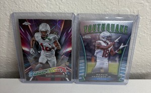 lot 621 image: NFL Football Marvin Harrison Jr. Rookie Topps Chrome Football Card Lot M