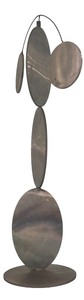 lot 43 image: LR - Brevi 2007 Rolling Event Modern Metal Sculpture, 21.5 Inches Tall