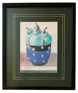 lot 53 image: LR - Framed Randomlane Wall Decor Pears Print by Bo JA
