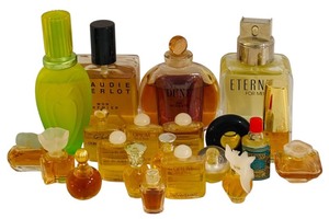 lot 127 image: MBR - Collection of Vintage Full Size and Miniature Perfume Bottles