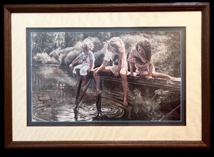 lot 169 image: Framed Print A World for Our Children Signed by Steven Lyman