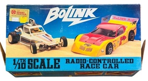 lot 183A image: Bolink 110 Scale Vintage Radio-Controlled Race Car with 3 Bodies and Parts