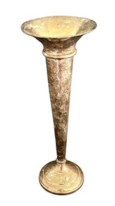 lot 7 image: Vintage Sterling Weighted Silver Trumpet Vase