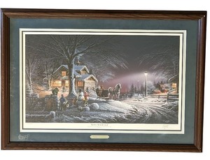 lot 9 image: K - Framed Print Winter Wonderland by Terry Redlin