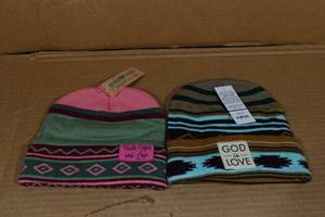 lot 77 image: 2 Womens Beanies