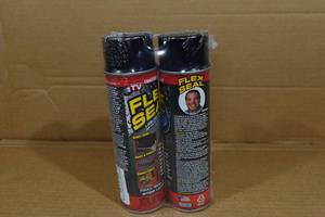 lot 92 image: 2 Flex Seal Liquid Rubber Spray - Black