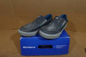 lot 94 image: Korkers Fish Moc Tarpon Vented Leather Shoes - Mens 11