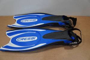 lot 62 image: Cressi Frog Plus Adult Open Heel Scuba Diving Fins - ML