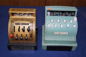 lot 179 image: 2 Vintage Toy Cash Registers