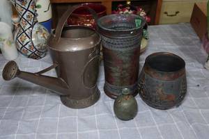 lot 57 image: Clayton Vase with Water Can and Other Pottery