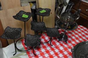 lot 79 image: Candle Holders