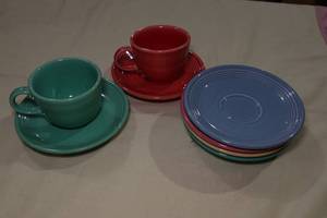 lot 122 image: Fiesta Ware Dishes