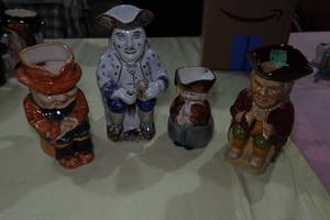 lot 125 image: 4 Hand Painted Mugs