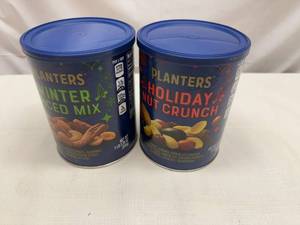 lot 392 image: 2x 1lb 5oz Planters Nuts-See Photo