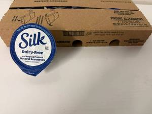 lot 40 image: UP. 16x Silk Vanilla Yogurt-Danone