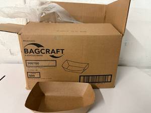 lot 60 image: 500x Bagcraft #5 Food Trays