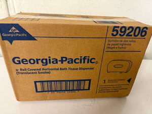 lot 71 image: 2-Roll Covered Horizontal Bath Tissue Dispenser